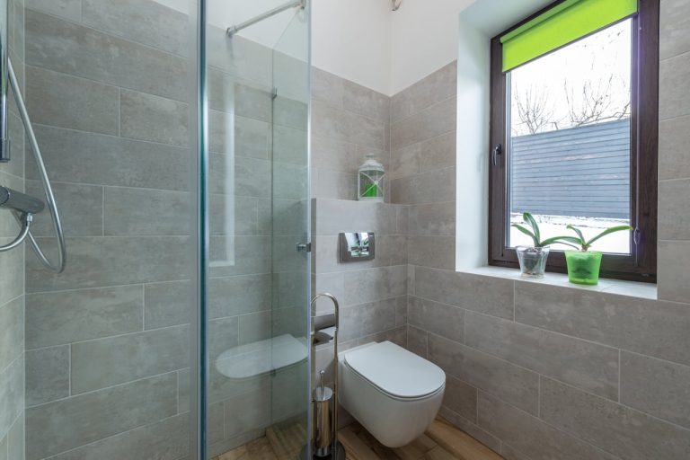 Fenêtre dans une douche